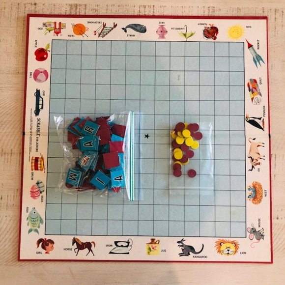 Vintage 1968 Scrabble for Juniors  Selchow & Righter #18 - Picture 2 of 8